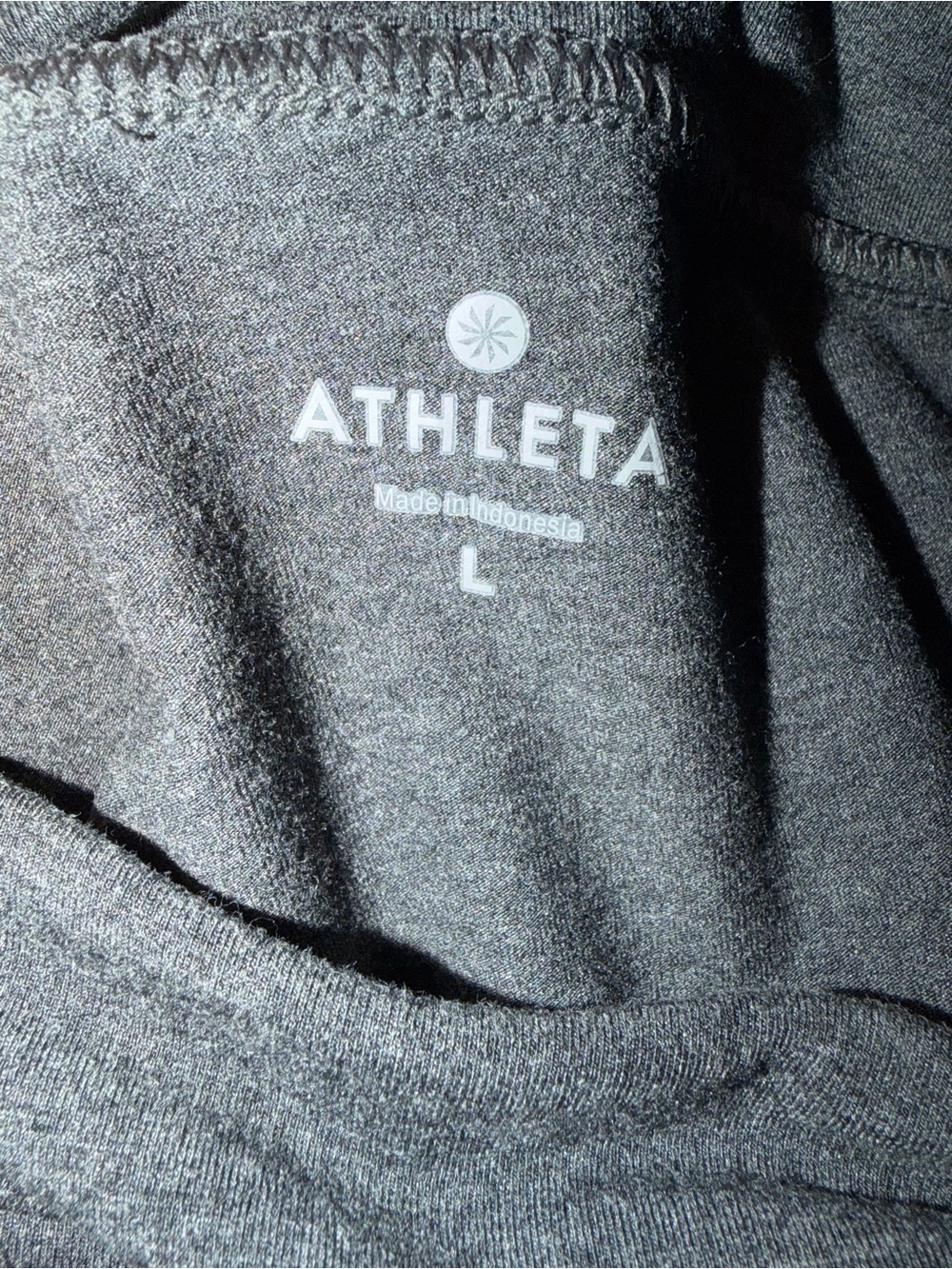 Athleta Charcoal Gray Midi Knit Skirt with Side Ruched Detail - Picture 3 of 3